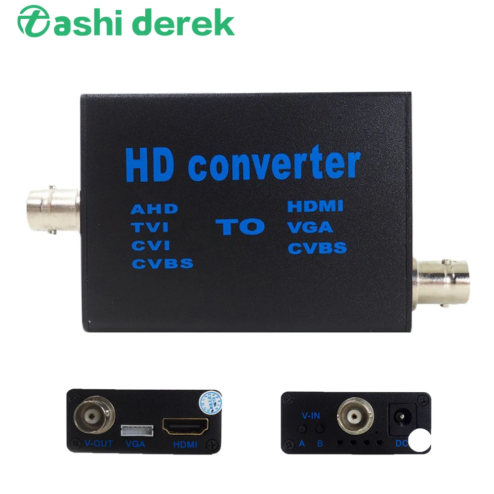 Video Converter 4in1 HD Signal TVI AHD CVI CVBS To HDMI VGA Convertor AHD41 5v-20v | Безопасность и защита