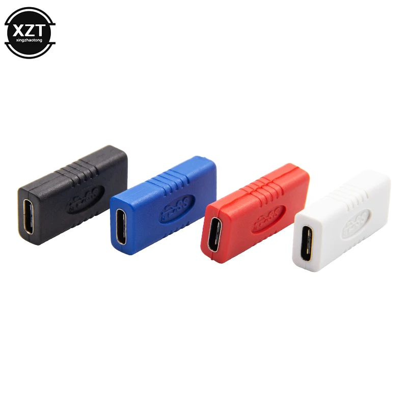 

USB C Adapter Female to Female Type C Adapter Straight Tiny USB-C Adaptor USB 3.1 Charge Type-C Data Connector for MacBook Pro