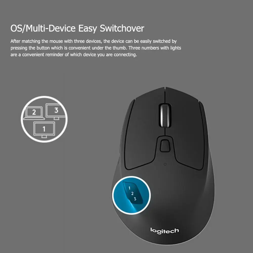 Мышь Logitech M720 Беспроводная игровая Bluetooth 8 кнопок 1000DPI|Мыши| |