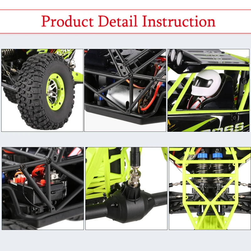 WLtoys RC автомобиль 1:10 4WD 2 4G две скорости 30 км/ч Гусеничный гоночный с светодиодный