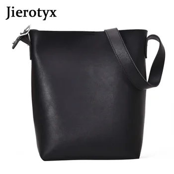 

JIEROTYX Women's Bag 2020 New Simple One-shoulder Slanted Cross Bag Women Bag Fashion Trend Latest Solid Color Bucket Women Bag