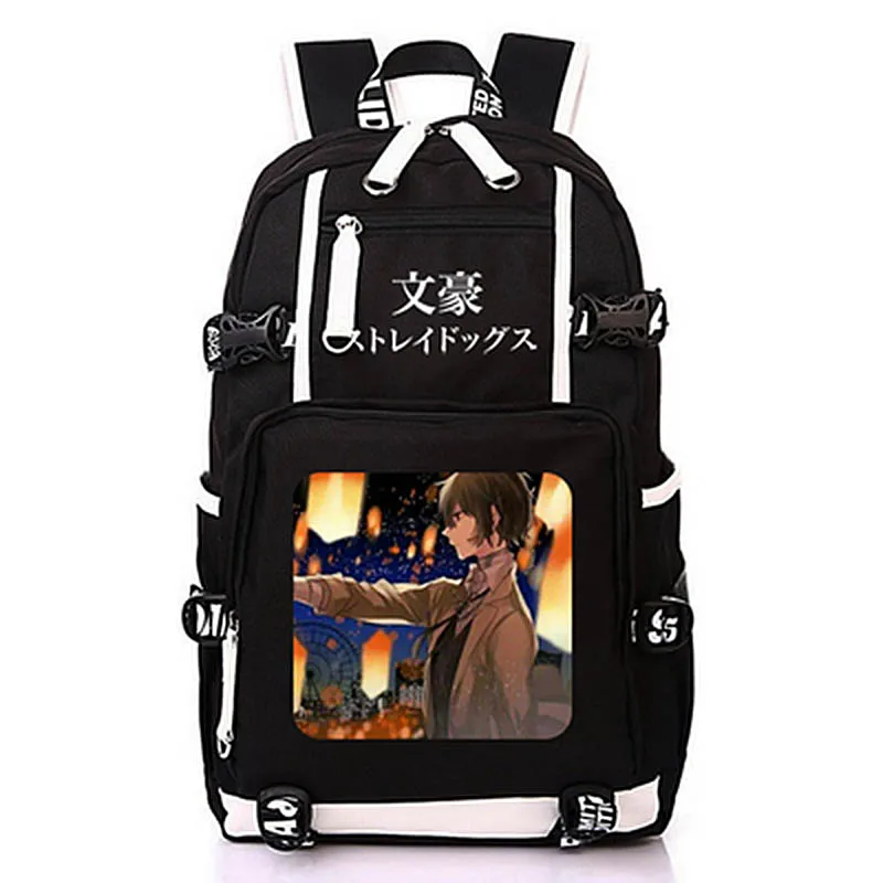 Аниме Bungou бродячие Собаки Рюкзак Mochila ноутбук школьный рюкзак дорожная сумка книжные сумки для подростков студентов - Цвет: Style-18