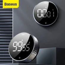 Baseus LED Magnetische Digital Timer Für Küche Kochen Countdown Wecker Elektronische Kochen Countdown-Timer