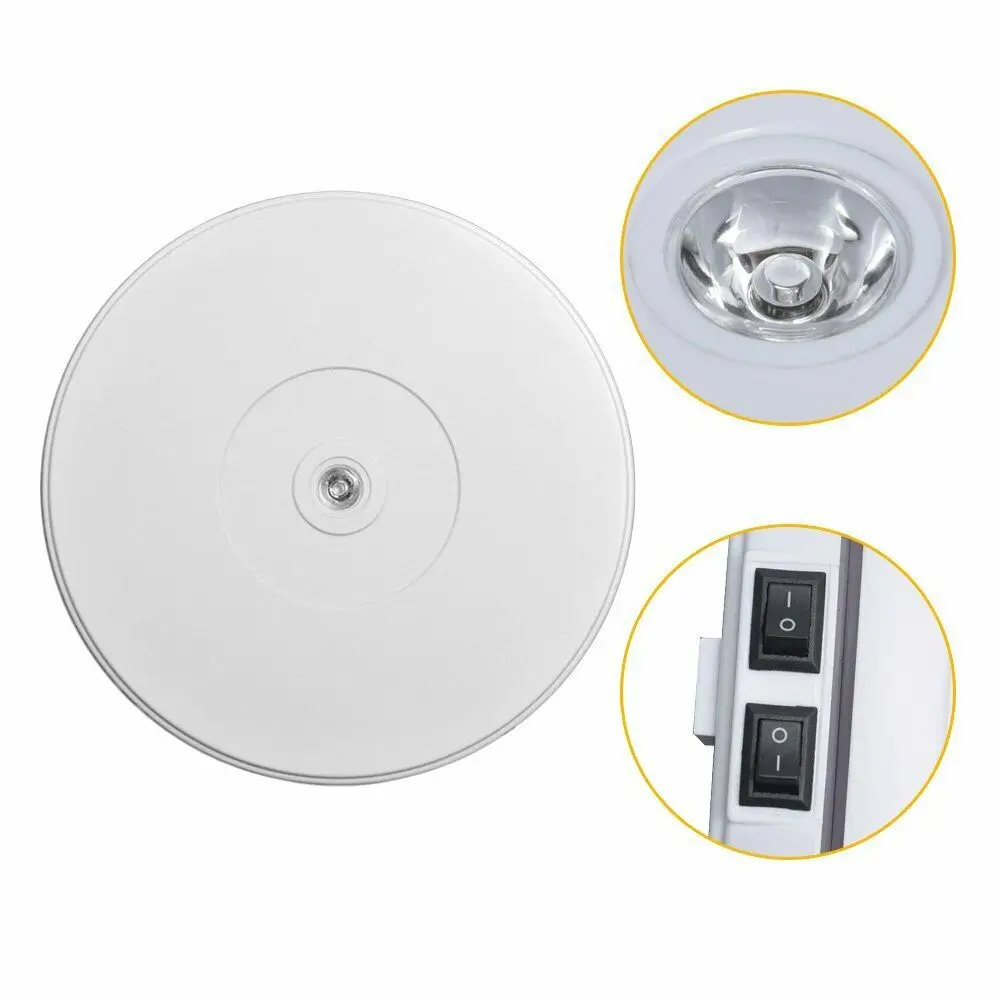 Fotoconic 25 см 3D LED фото 360 градусов электрическая вращающаяся Поворотная подставка fr