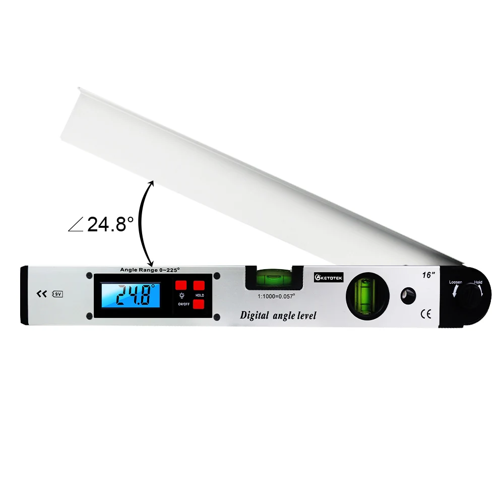 Digital Electronic Protractor angle finder Level Measuring Gauge meter inclinometer ruler 0-225° 400MM Digital Level Digital Angle Meter Digital Electronic Protractor angle finder Level Measuring Gauge meter inclinometer ruler 0-225° 400MM Digital Level Digital Angle Meter