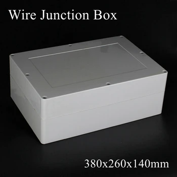 

380x260x140mm ABS IP65 Waterproof Plastic Wire Junction Box Distribution Enclosure Project Case Electronic Terminal Instrument
