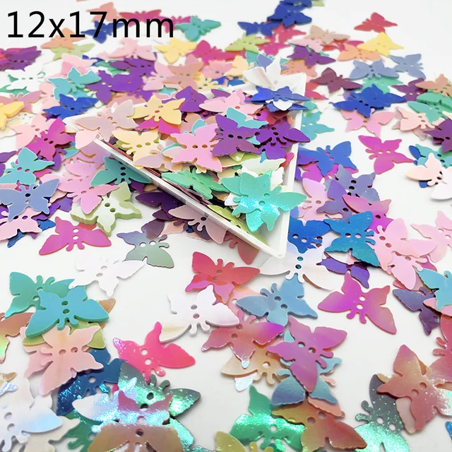 20g/Bag PVC Loose Sequins Paillettes Crafts Mixed Confetti For Nails Art Manicure/Wedding/Festival Decoration Sewing Handcraft Butterfly2