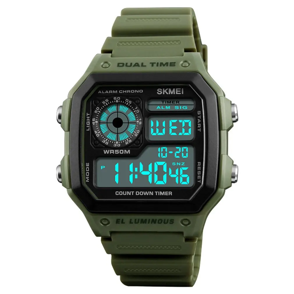 

SKMEI Fashion Digital Display Watch Electronic Watch Outdoor Sports Student Waterproof Luminous Watch