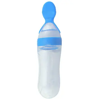

Squeeze Rice Paste Feeder Rice Paste Bottle Baby Child Feeding Spoon Rice Paste Spoon Silicone Food Supplement Tableware
