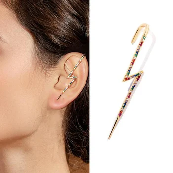 

1 Pc Ear Wrap Crawler Hook Earrings Sash Ear Needles Around The Auricle Clip Jewelry Women Bohemian Wedding Piercing Earrings