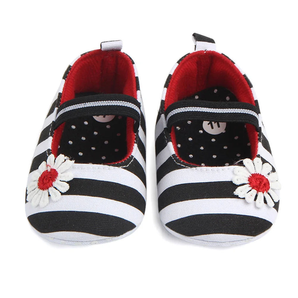 Обувь для новорожденных девочек; летняя обувь для малышей; обувь для первых шагов; мягкая нескользящая подошва; милая удобная обувь - Цвет: Black