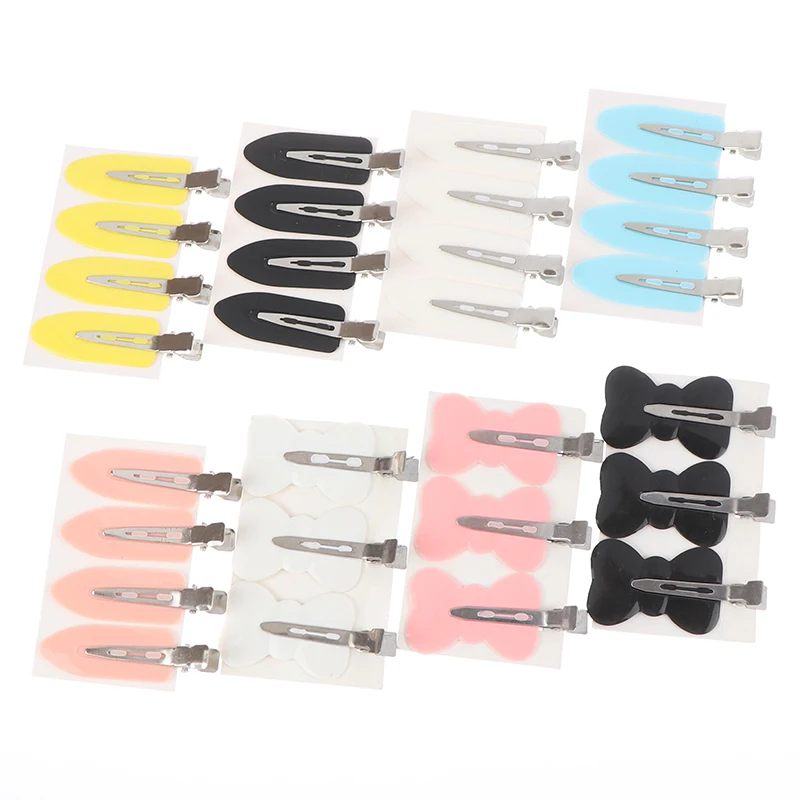 3Pcs/4 Pcs Snap Hairpin No Bend Hair Bangs Bowknot Hair Clips For Women Girl Hair Barrette Hairpin Hair Styling Accessories