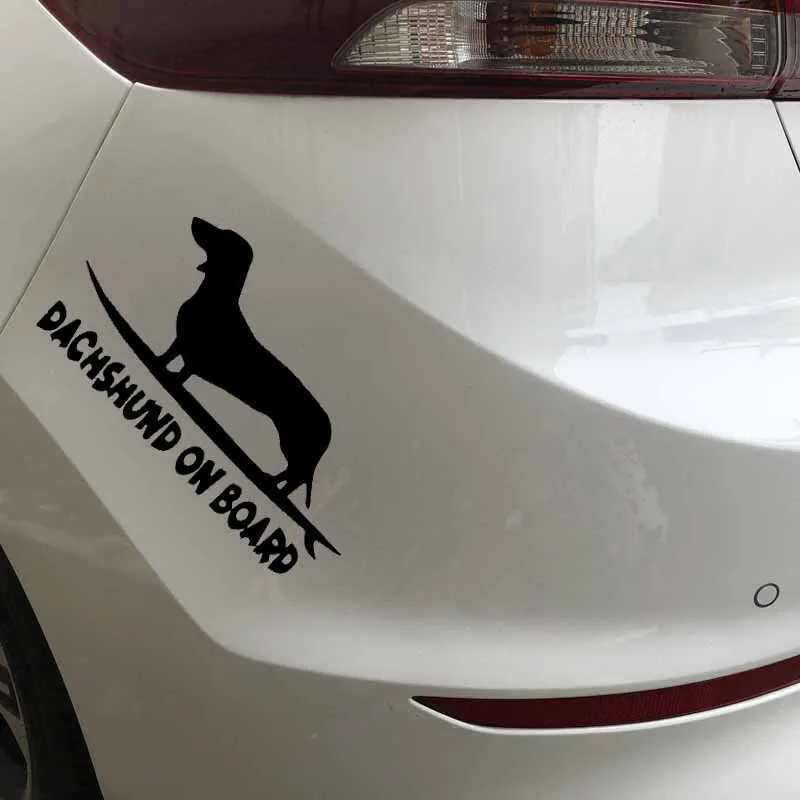 Aliauto забавная Автомобильная наклейка собака виниловая оконная декорация такса