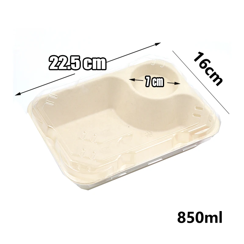 850ml 30pcs ZEQIU dispomblecompostable контейнер целлюлозы соус чашка подходит для китайской еды макароны и лапши 850 мл/1100 мл - Цвет: 850ml 30pcs