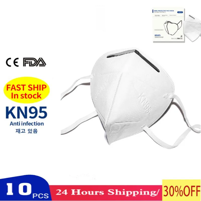 

10/20/30PCS N95 KN95 Masks Anti-fog Haze Dustproof Mask 6 Layers Mask As FFP3 FFP2 l Mask 99% Filtration Anti Pm2.5