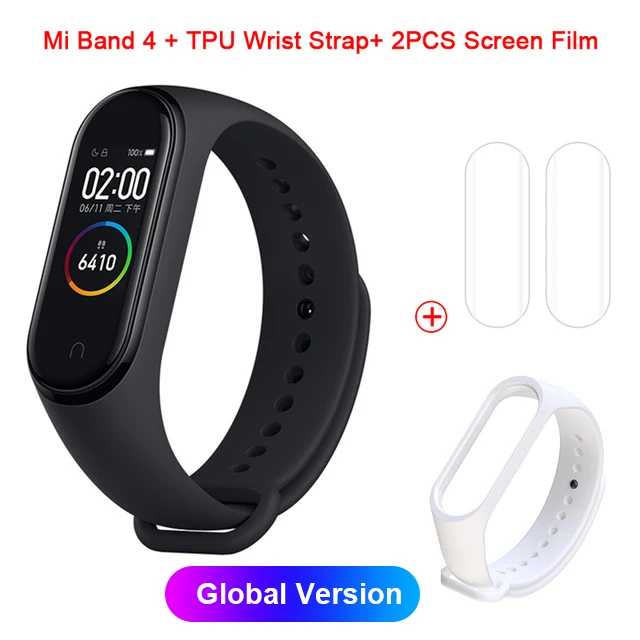 Xiaomi mi-браслет 4 mi Band 3 цвета экран Смарт-Браслет фитнес-трекер пульсометр Bluetooth водонепроницаемый спортивный умный Браслет - Цвет: Milanes Global 5