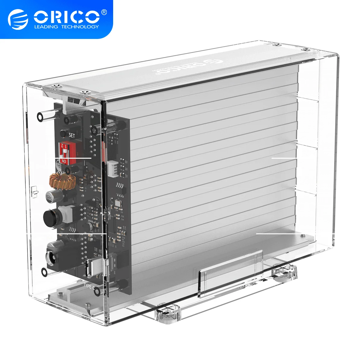 Чехол Orico для внешнего жесткого диска 3 5 дюйма 10 Гбит/с SATA на Type C|Корпус диска| |