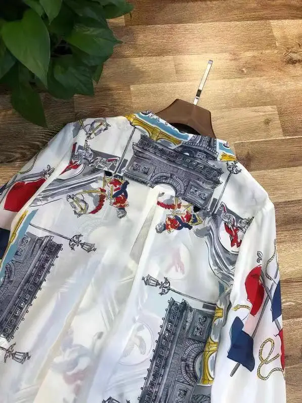 AH12348, модные женские блузки и рубашки,, Подиумные, Роскошные, известный бренд, Европейский дизайн, вечерние, стильная женская одежда