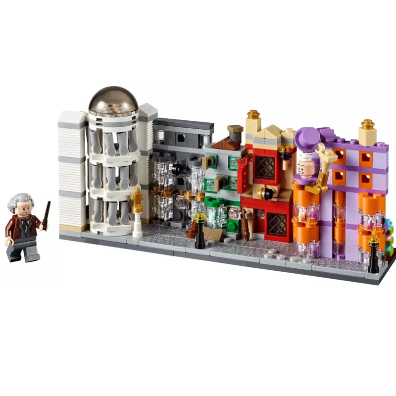 

In Stock 11339 380pcs Porter Movie Diagonal Alley Mini Street View building blocks brick toys compatible 40289 Christmas gift