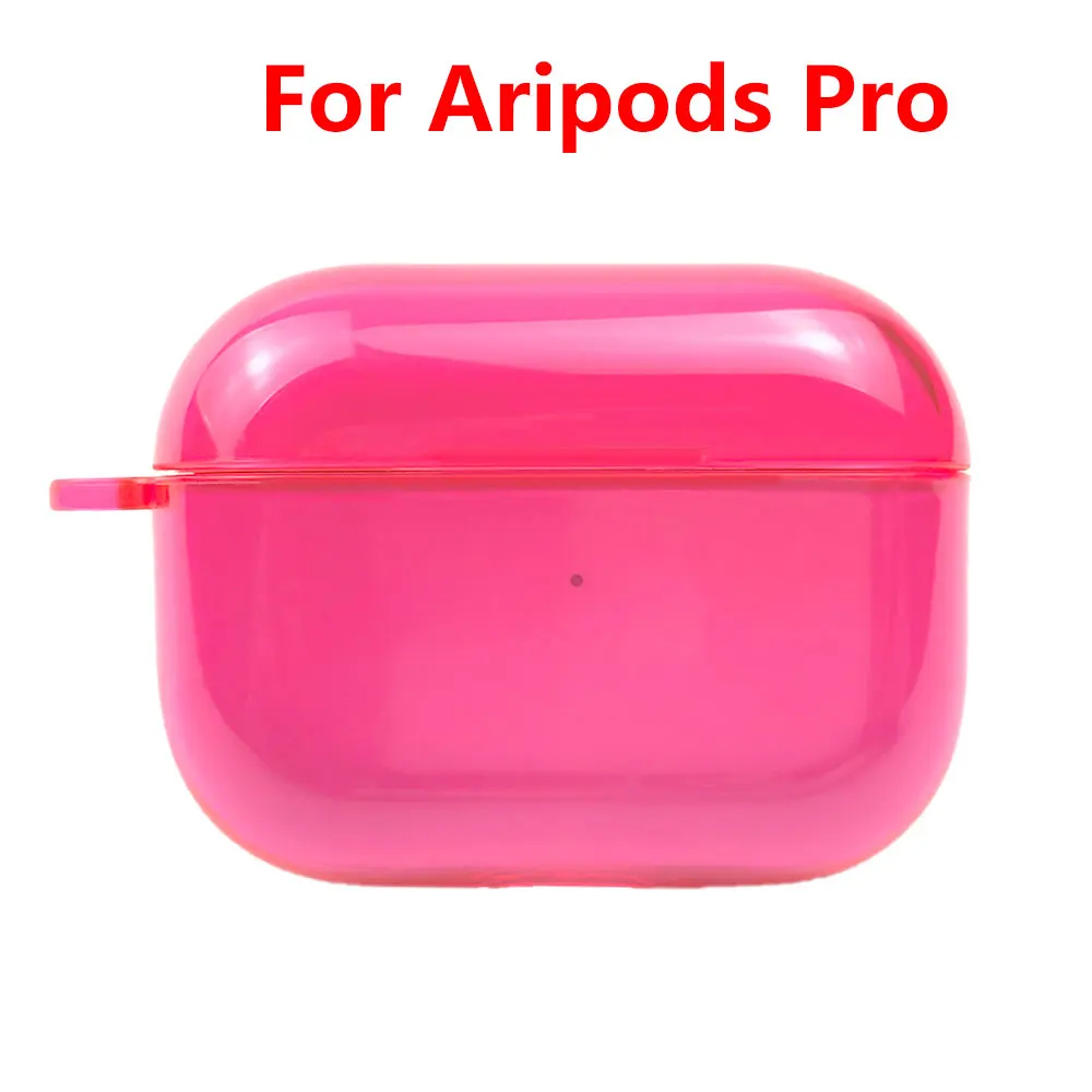 04 Защитный чехол карамельного цвета для Apple Airpods Pro TWS, Bluetooth наушники для Airpods 3, прозрачный жесткий защитный чехол из поликарбоната - Цвет: 04