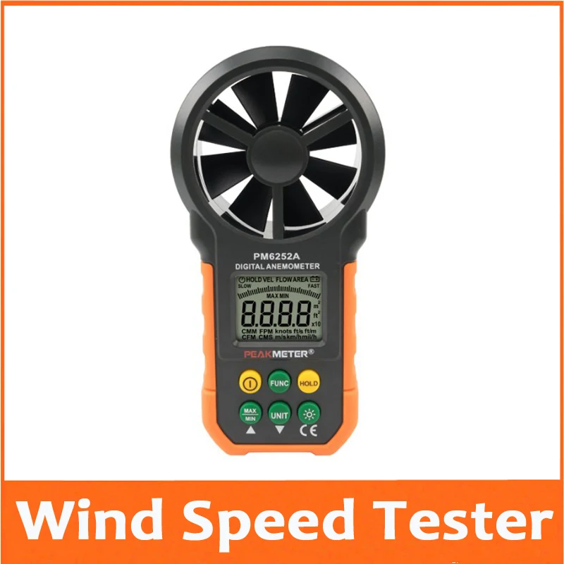

Hand held air digital anemometer PM6252A/PM6252B MS6252A MS6252B high precision volume tester wind speed instrument