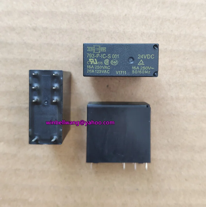 10 шт./лот, и SONGCHUAN 24V Реле 793-P-1C-S 001 24VDC 16A