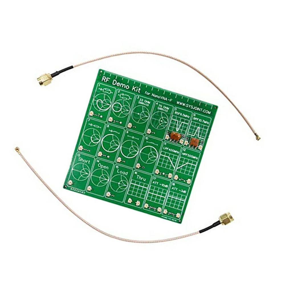 RF Demo Kit Radio Frequency Test PCB Board Filter Attenuator for VNA-F NanoVNA Vector Network Analyzer Learner Tool