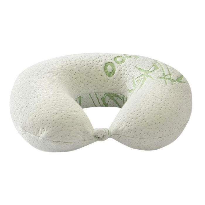 Подушка для шеи для самолета путешествия бамбуковое волокно Memory Foam u-образная подушка для взрослых путешествия PI669