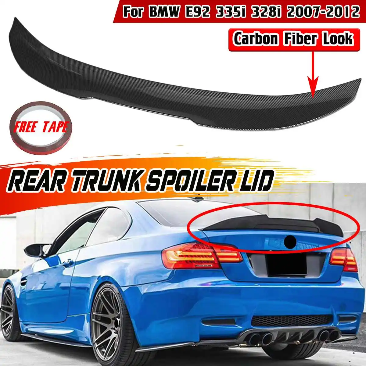 Top wing Maxton style BMW E91 2004-2012 