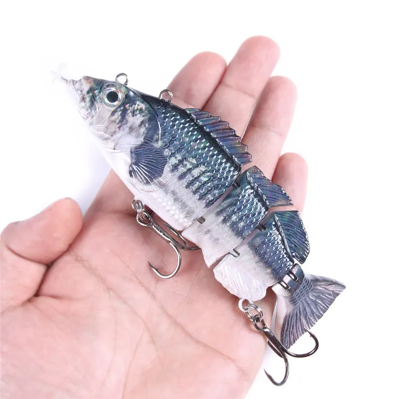 53g para a Pesca Venda Quente Robótico Natação Isca Multi-seção Elétrica Dura Usb Recarregável 14cm N66 10 Cheap Iscas artificiais