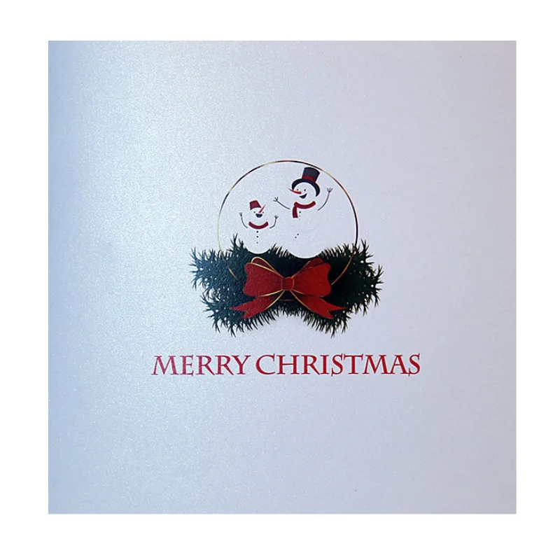  Exquisite Three Dimensional Christmas Greeting Card Funny Stereo Thanksgiving Blessing Handmade Wis - 4000538711257