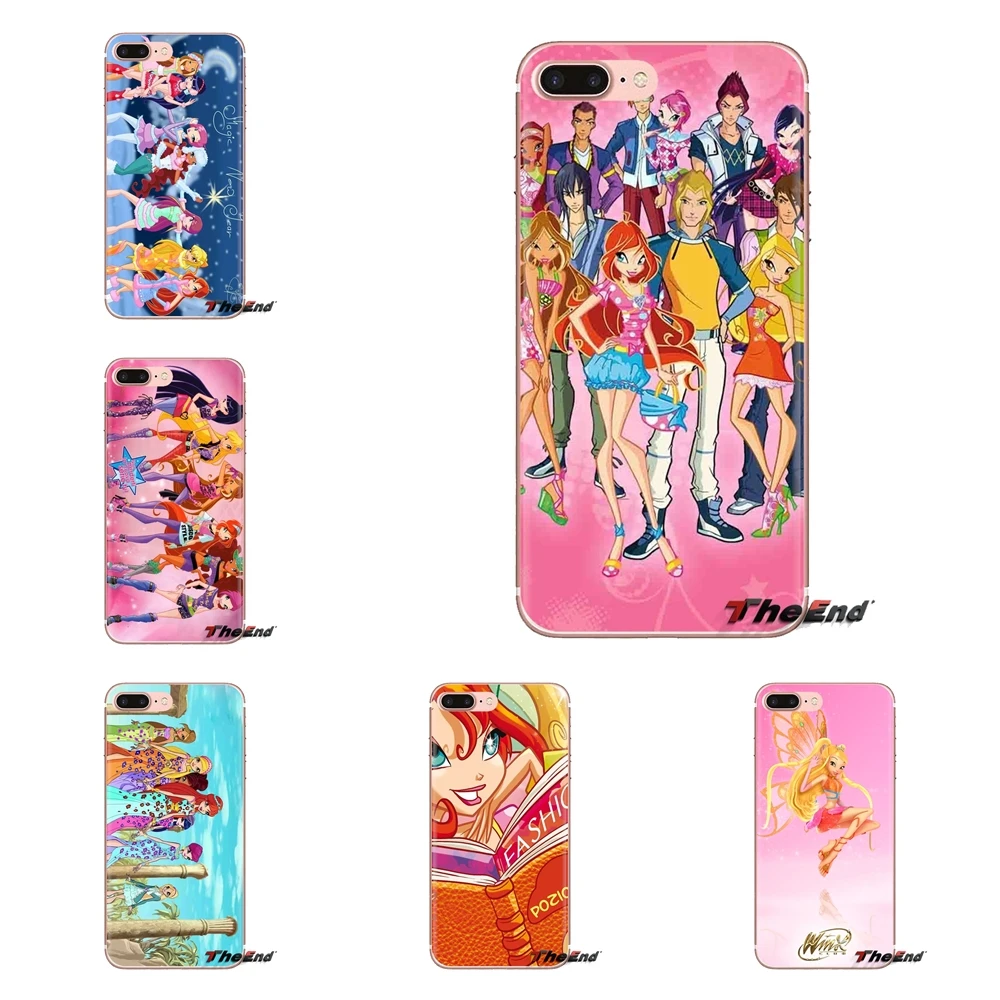 

For Xiaomi Mi4 Mi5 Mi5S Mi6 Mi A1 A2 5X 6X 8 9 Lite SE Pro Mi Max Mix 2 3 2S Winx Club Art Transparent Soft Shell Covers