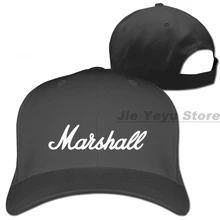 Marshall logo Baseball cap men women Trucker Hats fashion adjustable cap