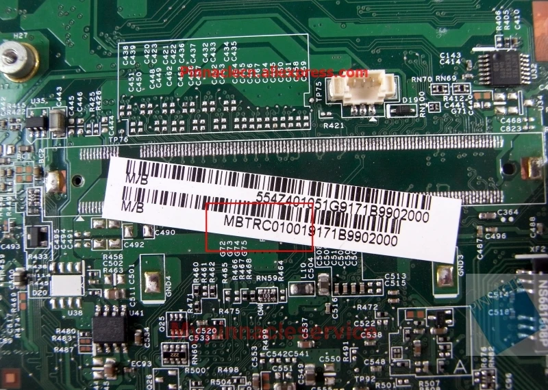 Placa-mãe Mbtrc01001 para Acer Viagem 5730 5730g Homa mb Placa-mãe para notebook - Imagem 2