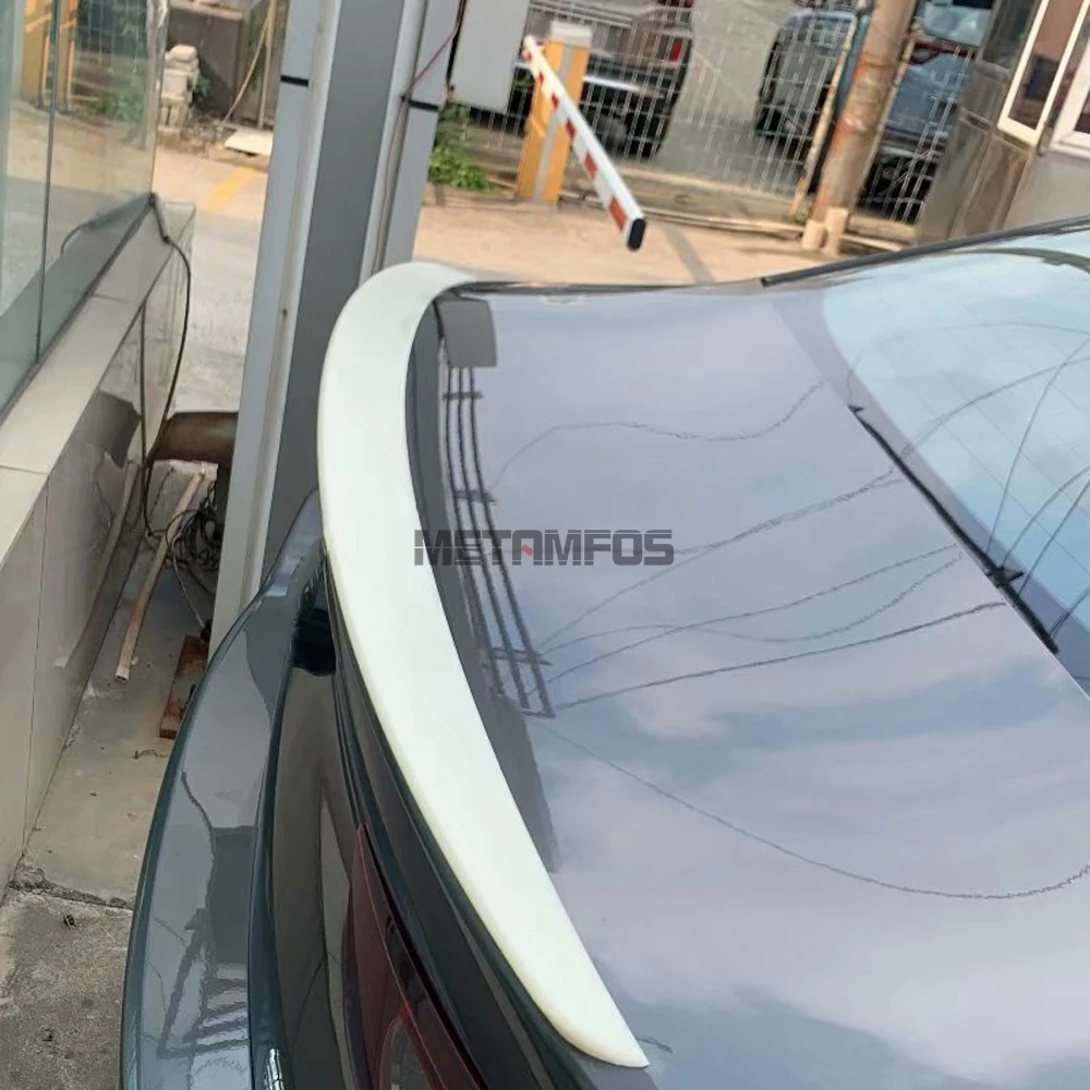 Для Mazda 3 M3 Axela седан карбоновое волокно хвост крыло стример спойлер полосы сопилер формовочная отделка внешние автомобильные аксессуары