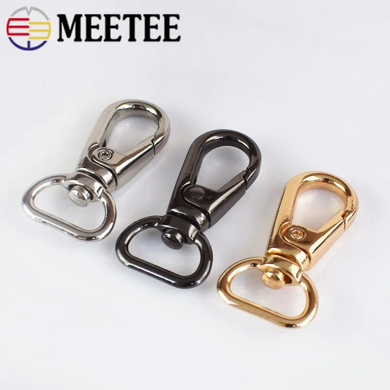 

5/10Pcs Handbag Metal Buckle Dog Collar Webbing Buckles Hanger Lobster Clasps Swivel Trigger Clips Snap Hook DIY Accessories