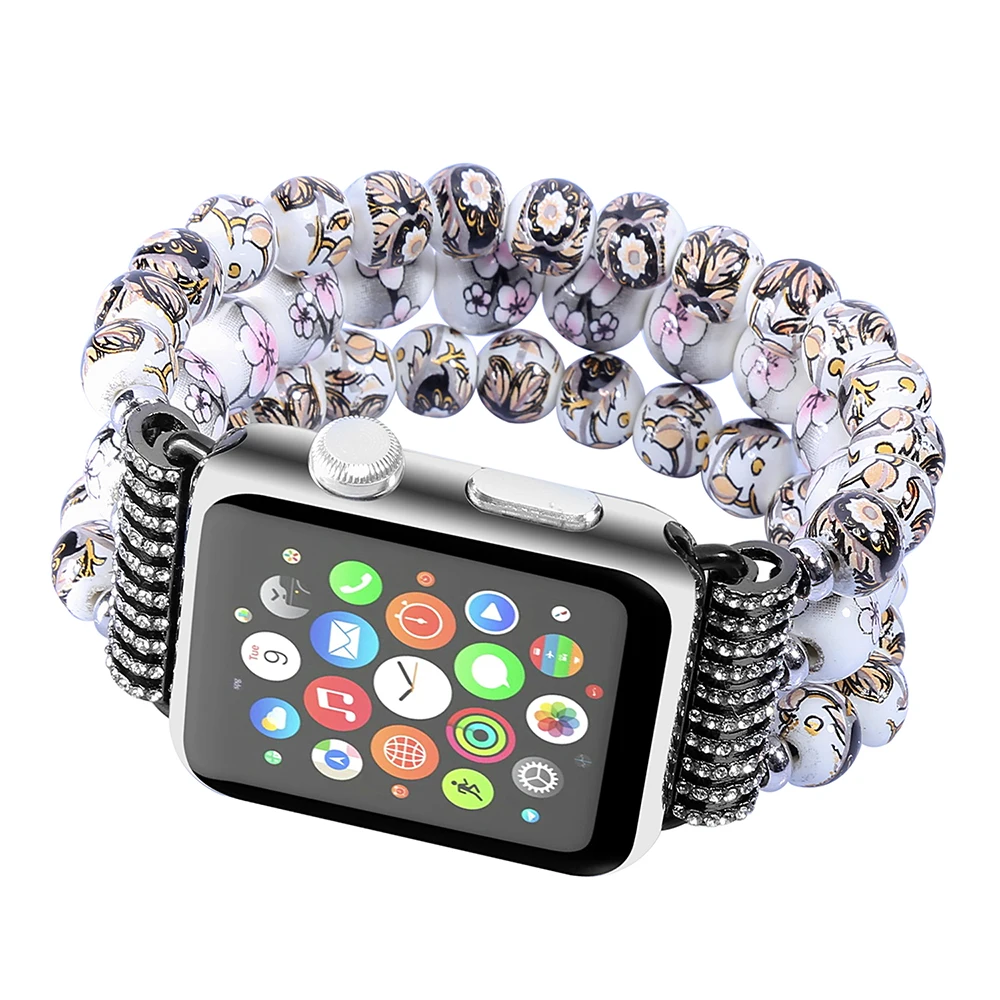 Керамический ремешок ручной работы для IWatch Series 4 5 44 мм 40 китайский стиль браслет