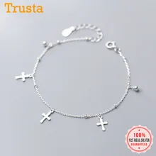 Trustdavis 925 однотонные Настоящее серебро 925 пробы двойной слой круглые браслеты 16 см для Для женщин подарок для девушек ювелирные изделия DS1750