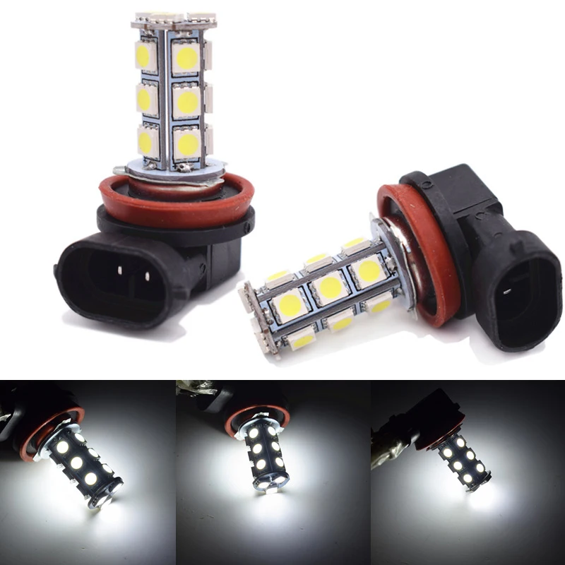 

2Pcs H11 H8 18LED 5050 SMD DC12V Car LED Fog Light FogLight Driving LED Bulb Lamp