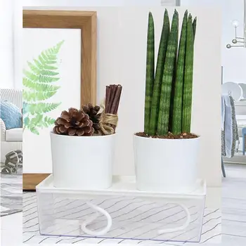

1pc Self-absorbing Potted Plant Transparent Flower Pot Universe Hanging Basin Self-absorbing Flower Container for Garden Home