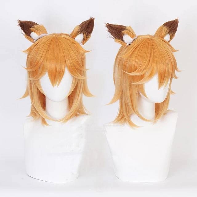 Аниме Sewayaki Kitsune No Senko-San, парики для косплея, парик для косплея, синтетический парик для Хэллоуина