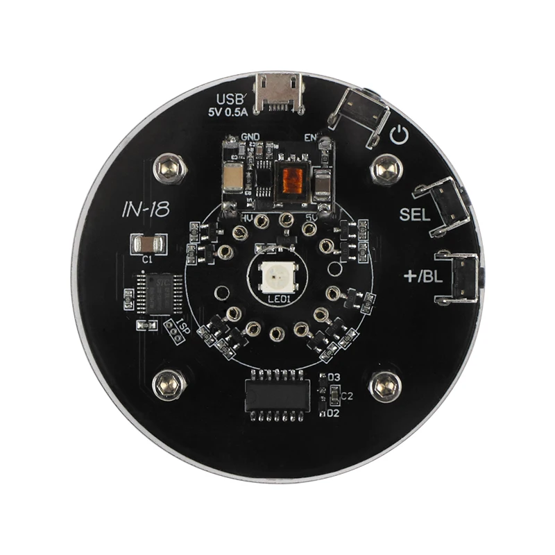 Tubos de Relógio Ghxamp Áudio Faça Você Mesmo Em-18 Tubo Único Relógio Que Brilha Nixie Não Inclui Micro Usb 5v 1a - Image 3