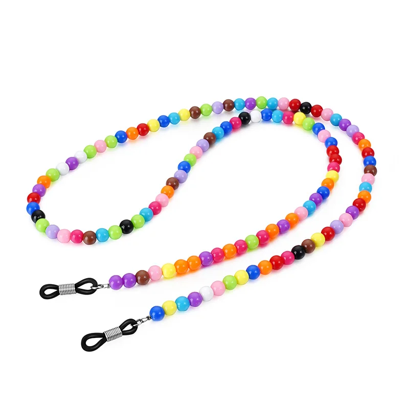 Красочные Бусины цепочка для очков цепи для женщин ожерелье шнур для очков для чтения Держатель шейный ремешок веревка для очков аксессуары - Цвет: B-1-64CM