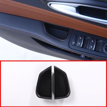 

2Pcs Black Front Door Handle Armrest Container Tray Storage Box with Non-slip Mat for Alfa Romeo Giulia 2017 Car Accessories