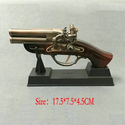 

Handmade metal simulation gun model inflatable windproof lighter home igniter office decoration decoration collection gift