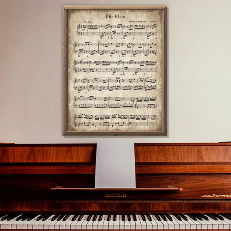 Vintage Sheet Music Canvas Prints
