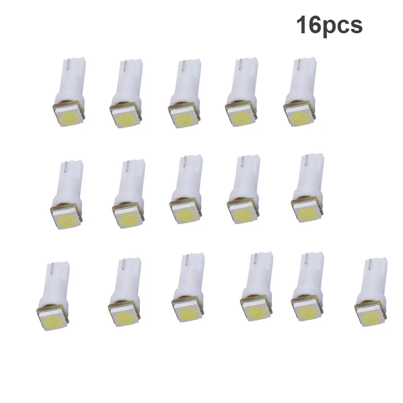 16pcs For VW Multivan Caravelle Transporter T5 T5.1 T6 LED bulb Entry interior Foot Step light White Error free LED Lamp Only