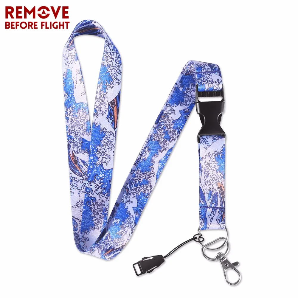 wave lanyard card badge holder