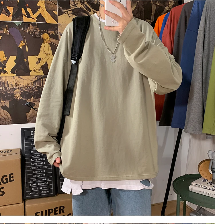 LEGIBLE 2021 Autumn Long sleeve T-Shirt Women Basic Tee Shirt Oversize T Shirt Women Casual O-neck Women tshirt