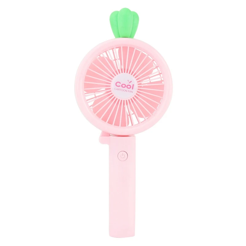 Green Pink Зарядка мини мультяшная рука с портативным Usb вентилятором складной студенческий Электрический вентилятор портативный общежитии небольшой ветер маленький офисный вентилятор - Цвет: Green Pink
